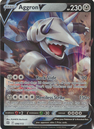 Brilliant Stars 096/172 Aggron V (Half Art)