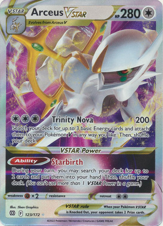 Brilliant Stars 123/172 Arceus VSTAR (Full Art)