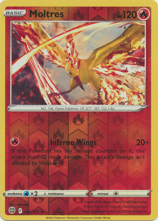 Brilliant Stars 021/172 Moltres (Reverse Holo)