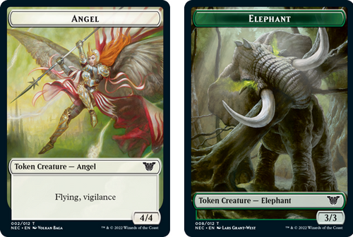 Kamigawa: Neon Dynasty Commander - Angel / Elephant Token