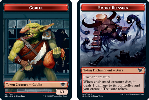 Kamigawa: Neon Dynasty Commander - Goblin / Smoke Blessing Token