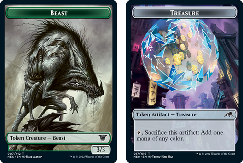Kamigawa: Neon Dynasty Commander - Beast / Treasure Token
