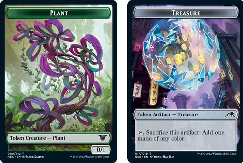 Kamigawa: Neon Dynasty Commander - Plant / Treasure Token