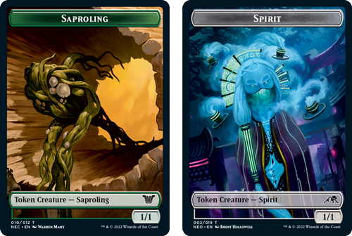 Kamigawa: Neon Dynasty Commander - Saproling / Spirit (#2) Token