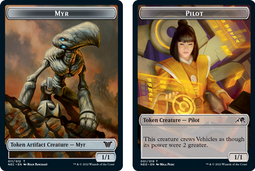 Kamigawa: Neon Dynasty Commander - Myr / Pilot Token
