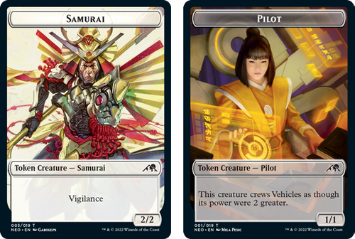 Kamigawa: Neon Dynasty - Samurai / Pilot Token (foil)