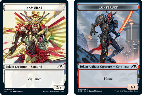 Kamigawa: Neon Dynasty - Samurai / Construct (#6) Token (foil)