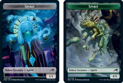 Kamigawa: Neon Dynasty - Spirit (#2) / Spirit Token (#11) (foil)