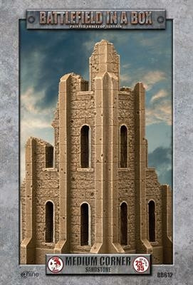 Gothic Battlefields: Medium Corner - Sandstone (x1)