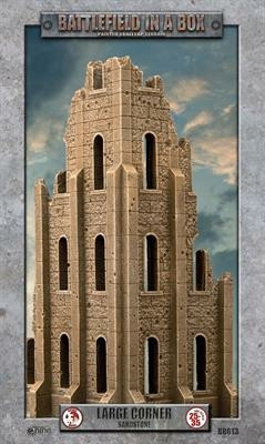 Gothic Battlefields: Large Corner - Sandstone (x1)
