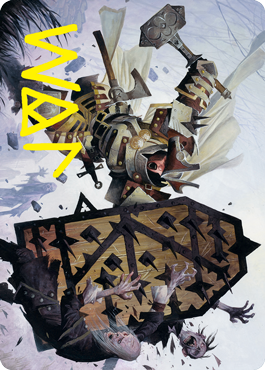 Estwald Shieldbasher (#9) Art Card (Gold Signature)