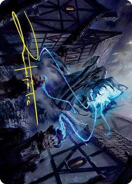 Dreamshackle Geist (#22) Art Card (Gold Signature)
