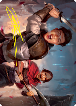 Daybreak Combatants (#42) Art Card (Gold Signature)