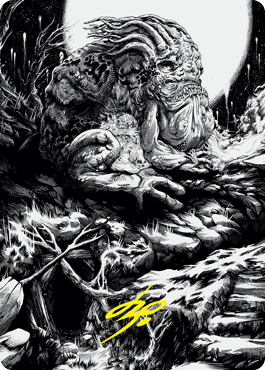 Grolnok, the Omnivore (#77) Art Card (Gold Signature)