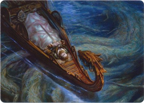 Kaldheim Art Card: Funeral Longboat