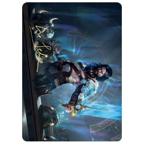 Kaldheim Art Card: Halvar, God of Battle (Gold Signature)