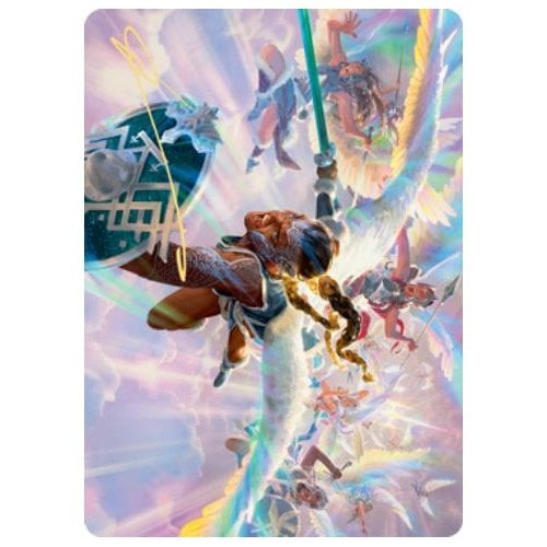 Kaldheim Art Card: Starnheim Unleashed (Gold Signature)