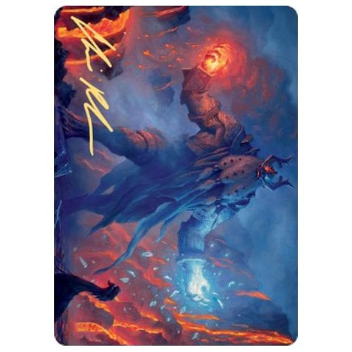 Kaldheim Art Card: Aegar, the Freezing Flame (Gold Signature)