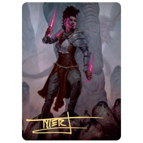 Kaldheim Art Card: Kaya the Inexorable (Gold Signature)