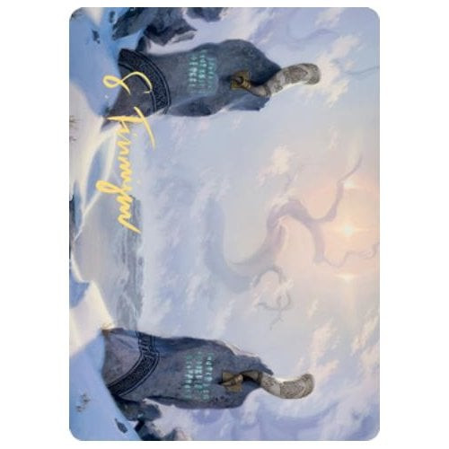 Kaldheim Art Card: Snow-Covered Plains (Gold Signature)