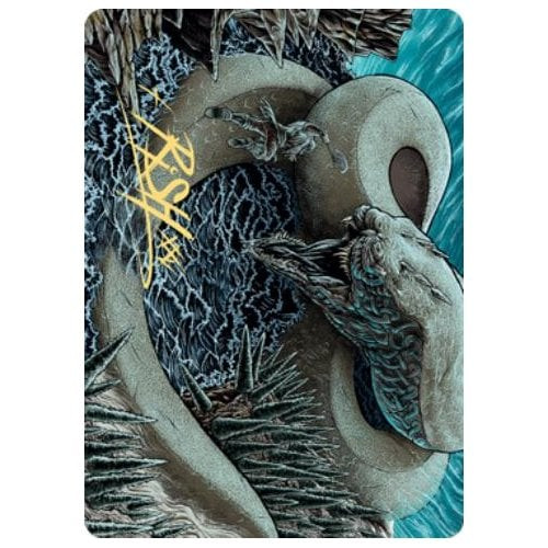 Kaldheim Art Card: Koma, Cosmos Serpent (#80) (Gold Signature)