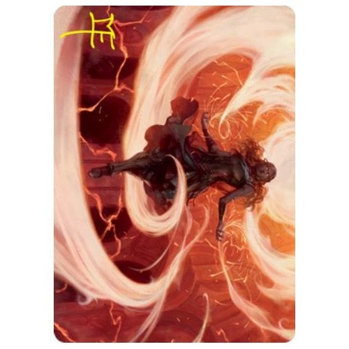 Strixhaven: School of Mages Art Card: Crackle with Power (Gold Signature)