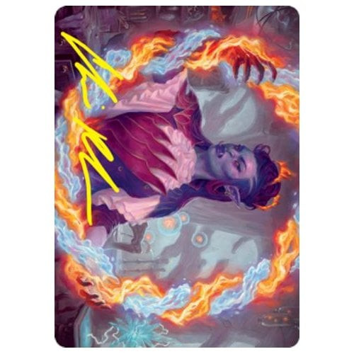 Strixhaven: School of Mages Art Card: Rootha, Mercurial Artist (Gold Signature)
