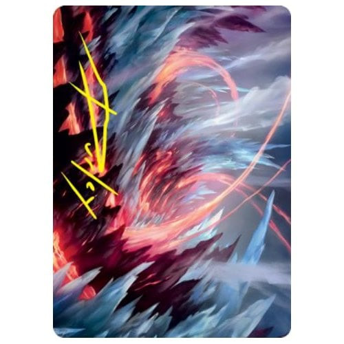 Strixhaven: School of Mages Art Card: Frostboil Snarl (Gold Signature) | Strixhaven: School of Mages