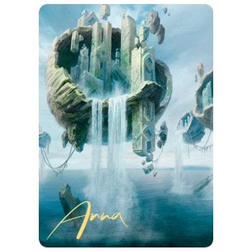 Zendikar Rising Art Card: Island (#11) (Gold Signature)