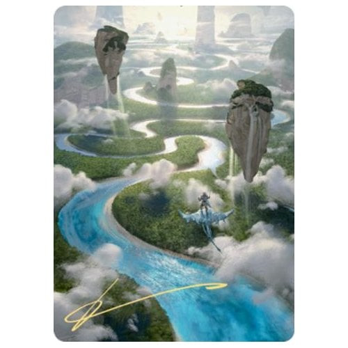 Zendikar Rising Art Card: Clearwater Pathway (Gold Signature)