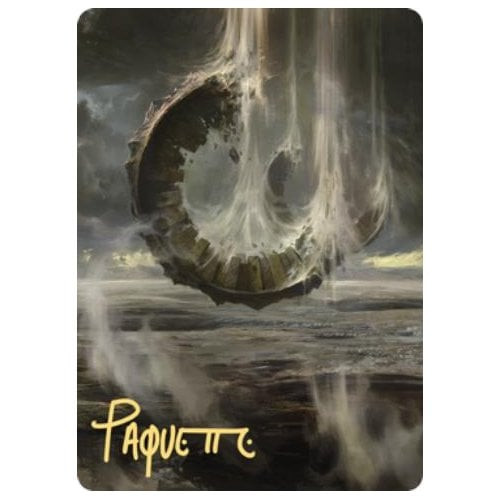 Zendikar Rising Art Card: Wasteland (Gold Signature)