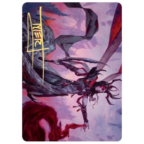 Zendikar Rising Art Card: Drana, the Last Bloodchief (Gold Signature)