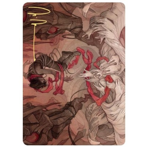 Zendikar Rising Art Card: Thwart the Grave (Gold Signature)