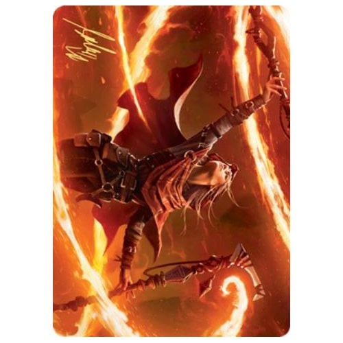 Zendikar Rising Art Card: Magmatic Channeler (Gold Signature) | Zendikar Rising