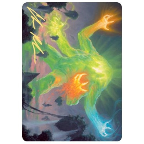 Zendikar Rising Art Card: Omnath, Locus of Creation (Gold Signature) | Zendikar Rising