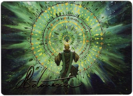 Strixhaven: School of Mages Art Card: Verdant Mastery (Gold Signature) (Japanese)