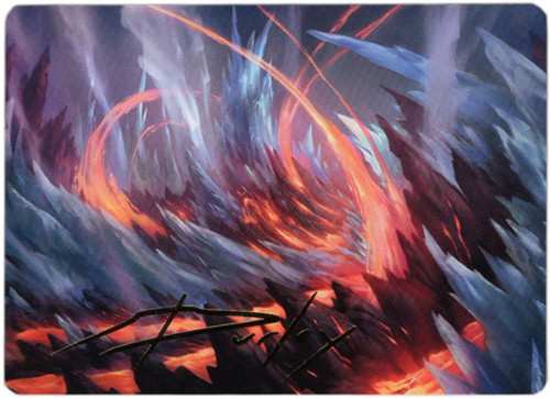 Strixhaven: School of Mages Art Card: Frostboil Snarl (Gold Signature) (Japanese) | Strixhaven: School of Mages