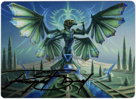 Strixhaven: School of Mages Art Card: Tanazir Quandrix (Gold Signature) (Japanese)