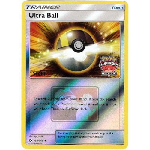 Sun and Moon (Base Set) 135/149 Ultra Ball (League Promo - Oceania STAFF)