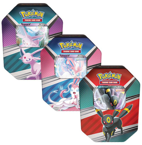 V Heroes Tin - Bundle of 3 (Espeon, Sylveon, Umbreon)