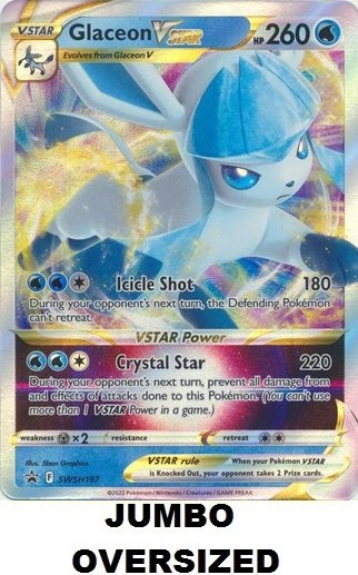 JUMBO Sword & Shield Promo SWSH197 Glaceon VSTAR