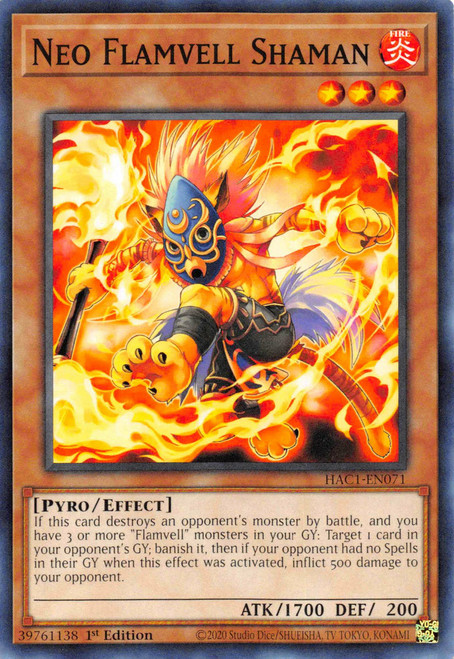 HAC1-EN071 Neo Flamvell Shaman
