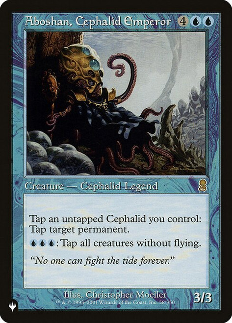 Aboshan, Cephalid Emperor (The List Reprint)