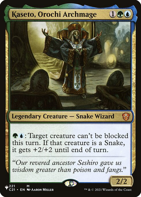 Kaseto, Orochi Archmage (The List Reprint) | Commander 2021