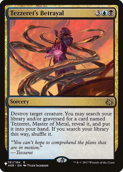 Tezzeret's Betrayal (Planeswalker Deck Card) (The List Reprint)