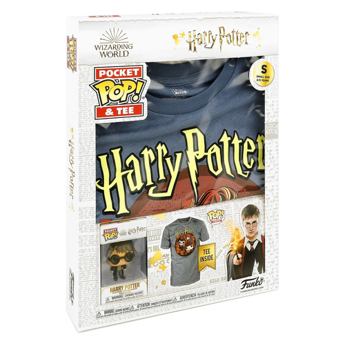 Pocket POP! & Tee: Harry Potter - Harry in uniform and Harry Potter Trio Children's T-Shirt