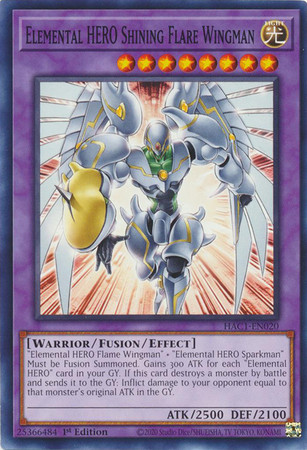 HAC1-EN020 Elemental HERO Shining Flare Wingman