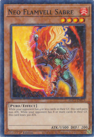HAC1-EN073 Neo Flamvell Sabre (Duel Terminal Normal Parallel Rare)