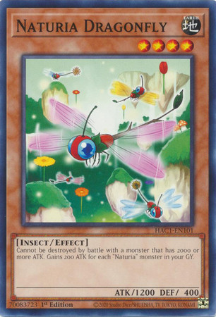 HAC1-EN101 Naturia Dragonfly (Duel Terminal Normal Parallel Rare)