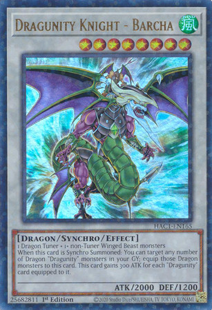 HAC1-EN165 Dragunity Knight - Barcha